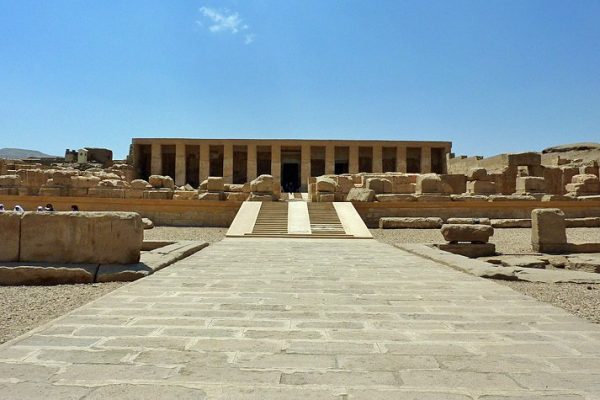 Egypt abydos temple entrance